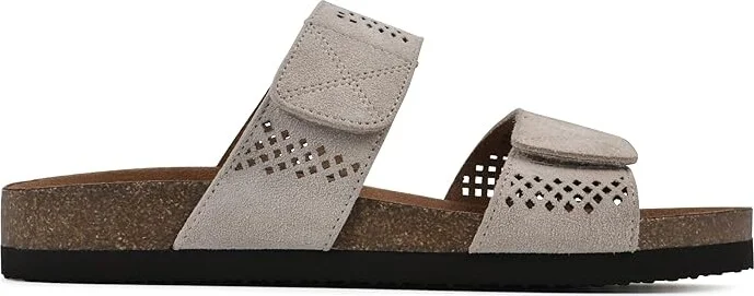 White Mountain Hawkbill Women's Sandals Sandal Wood/Suede : 6 M, Leather - Image 6