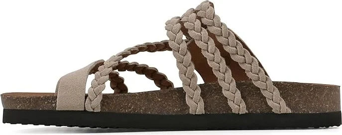 White Mountain Hayleigh Women's Shoes Sandal Wood/Suede : 8 M, Leather - Image 5