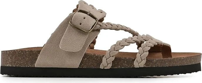 White Mountain Hayleigh Women's Shoes Sandal Wood/Suede : 8 M, Leather - Image 6