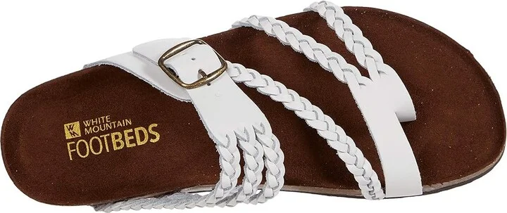 White Mountain Hayleigh Women's Shoes White/Leather : 6 M - Image 2