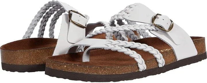 White Mountain Hayleigh Women's Shoes White/Leather : 6 M