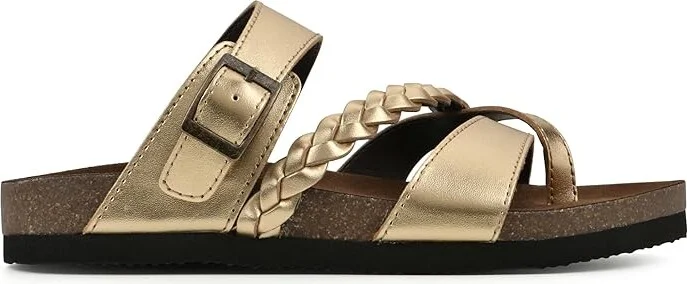 White Mountain Hazy Women's Shoes Ant.Gold/Lea (W/Brown Sole) : 8 M, Leather - Image 6
