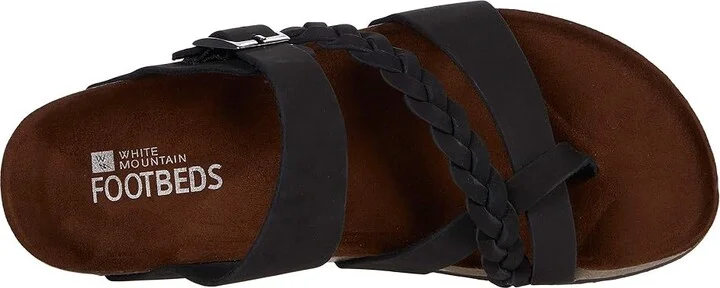 White Mountain Hazy Women's Shoes Black/Nubuck : 5 M, Leather - Image 2