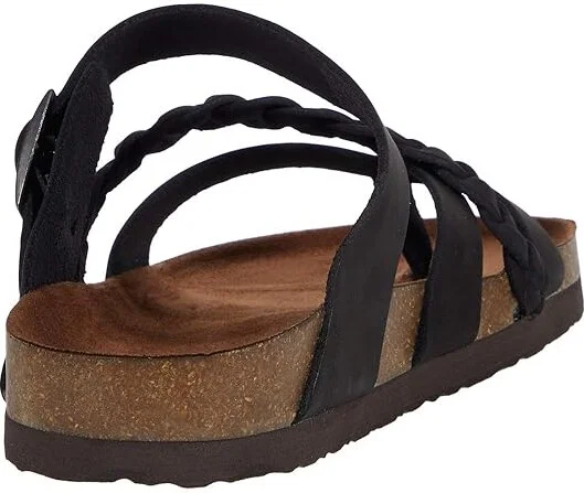 White Mountain Hazy Women's Shoes Black/Nubuck : 5 M, Leather - Image 4