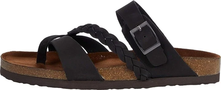 White Mountain Hazy Women's Shoes Black/Nubuck : 5 M, Leather - Image 6