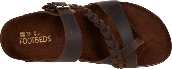 White Mountain Hazy Women's Shoes Brown/Leather : 6 M - Image 2