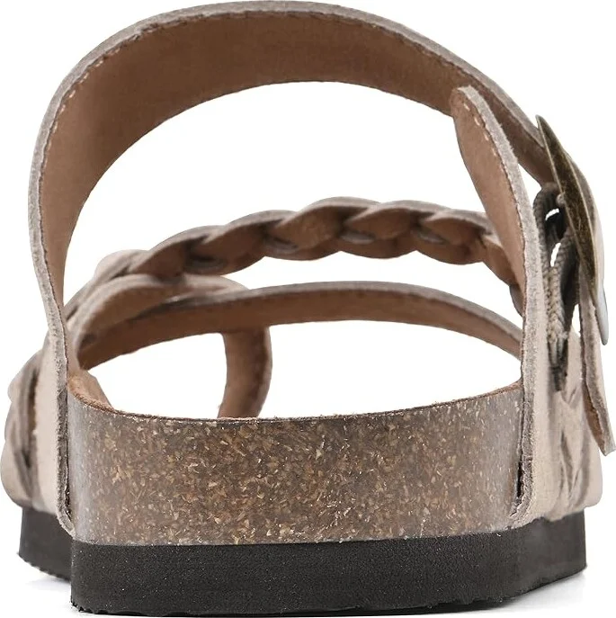 White Mountain Hazy Women's Shoes Sandal Wood : 6 M, Leather - Image 4
