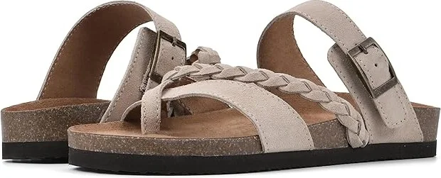 White Mountain Hazy Women's Shoes Sandal Wood : 6 M, Leather