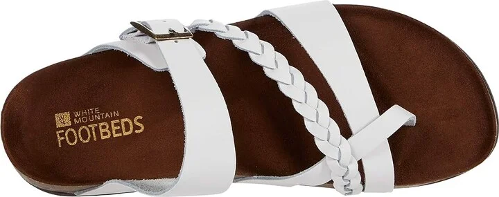 White Mountain Hazy Women's Shoes White/Leather : 7 M - Image 2