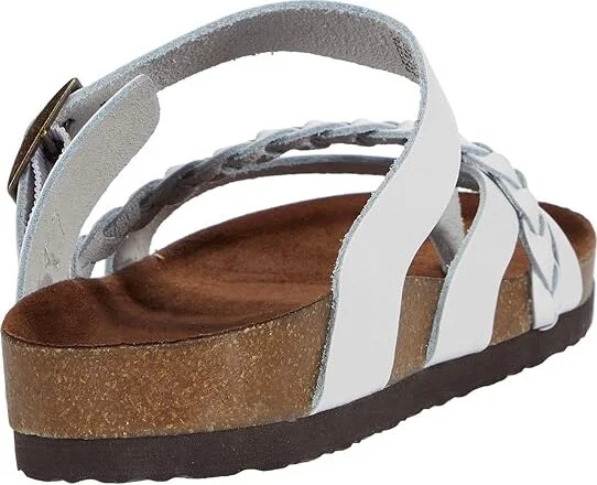 White Mountain Hazy Women's Shoes White/Leather : 7 M - Image 4