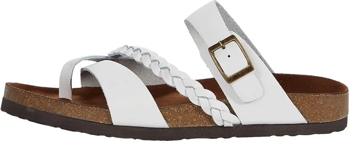 White Mountain Hazy Women's Shoes White/Leather : 7 M - Image 6