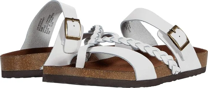 White Mountain Hazy Women's Shoes White/Leather : 7 M