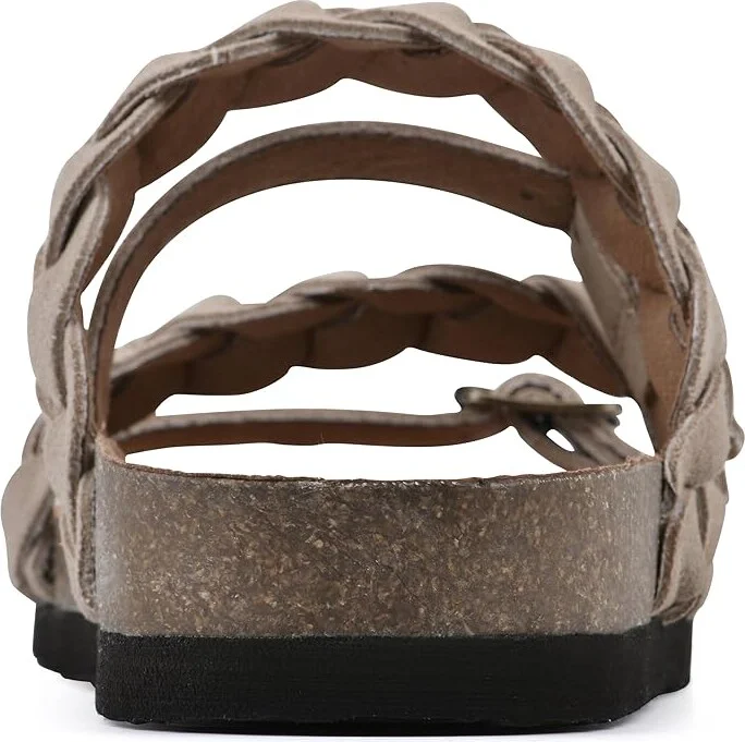 White Mountain Holland Women's Shoes Sandal Wood/Suede : 6 M, Leather - Image 4