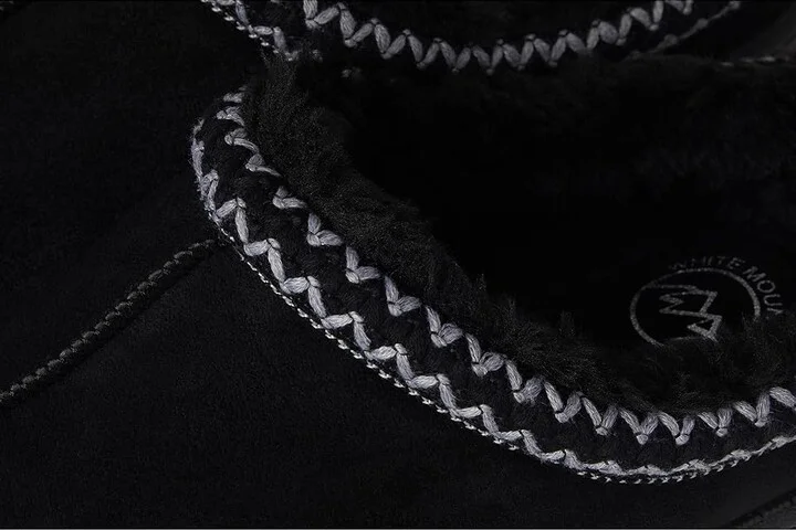 White Mountain Icebin Women's Slippers Black/Fabric : 7 B - Medium, Faux Fur/Polyester - Image 7