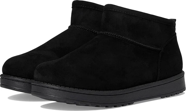 White Mountain Inspa Women's Boots Black : 9 B - Medium, Shearling/Suede