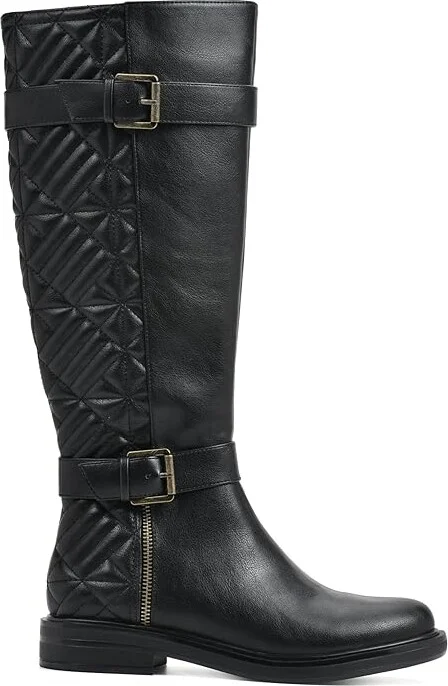 White Mountain Madilynn Women's Boots Black Smooth/Faux Fur : 7 M, Synthetic - Image 6