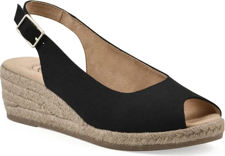 White Mountain Maize Espadrille Wedge Sandal