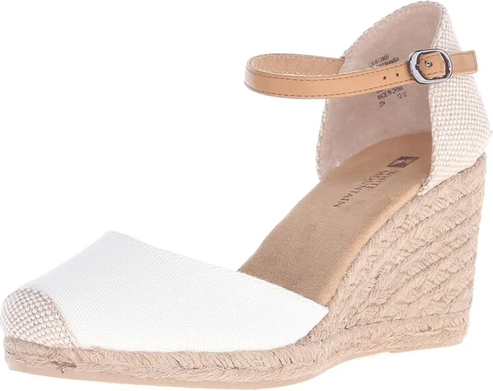 White Mountain Mamba Women's Wedge Shoes Natural/Fabric : 6.5 B - Medium, Textile - Image 2