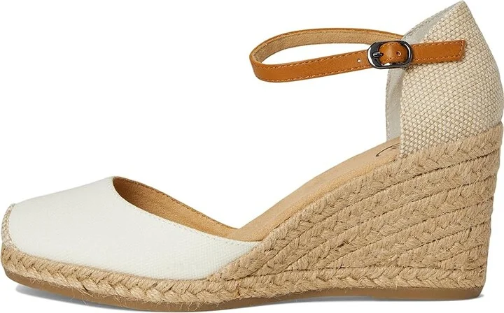 White Mountain Mamba Women's Wedge Shoes Natural/Fabric : 6.5 B - Medium, Textile - Image 7