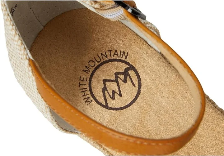 White Mountain Mamba Women's Wedge Shoes Natural/Fabric : 6.5 B - Medium, Textile - Image 8