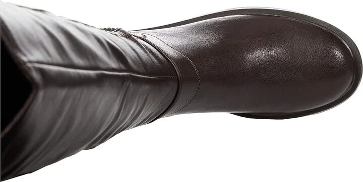 White Mountain Meditate Women's Boots Dark Brown/Smooth : 6.5 M, Synthetic - Image 2