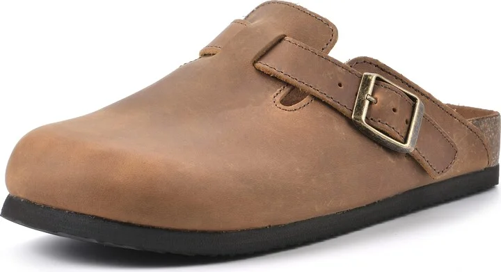 WHITE MOUNTAIN Shoes Bari Leather Footbeds Clog