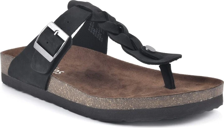 WHITE MOUNTAIN Shoes Handle Women's Flat Sandal