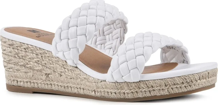 WHITE MOUNTAIN Shoes Salvadora Women's Espadrille Wedge Sandal