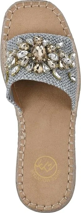 White Mountain Stitch Women's Sandals Lt Blue : 9.5 B - Medium, Rubber/Suede - Image 2