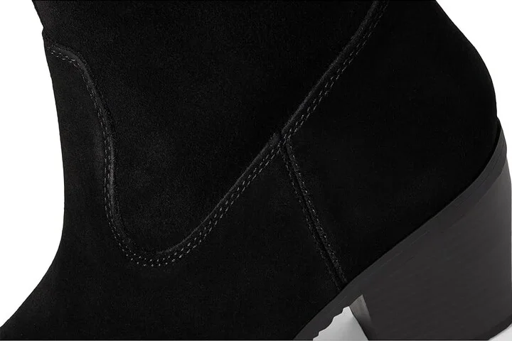 White Mountain Tater Women's Boots Black/Suede : 10 B - Medium, Leather/Textile - Image 7