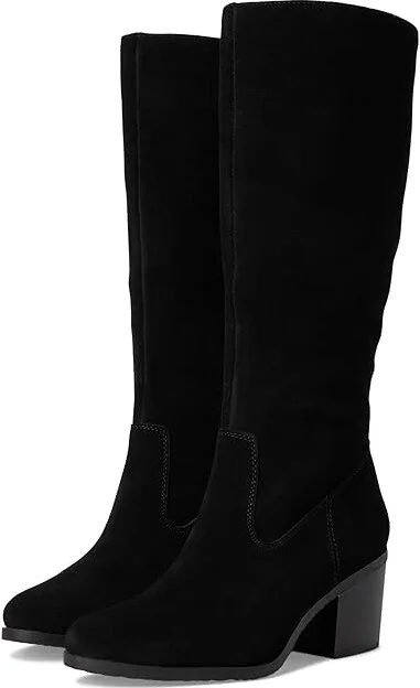 White Mountain Tater Women's Boots Black/Suede : 10 B - Medium, Leather/Textile