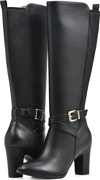 White Mountain Teals Women's Boots Black : 6 B - Medium, Synthetic