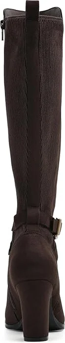 White Mountain Teals Women's Boots Dark Brown : 6 B - Medium, Synthetic - Image 4