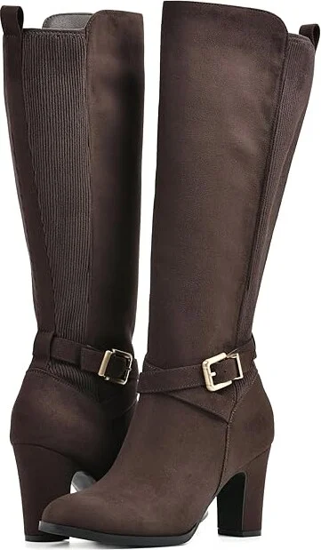 White Mountain Teals Women's Boots Dark Brown : 6 B - Medium, Synthetic