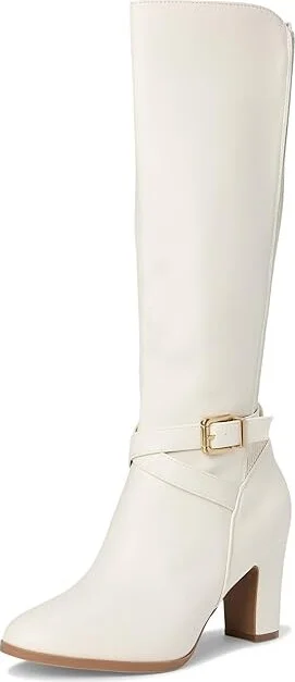 White Mountain Teals Women's Boots Ivory/Smooth : 7.5 B - Medium, Synthetic - Image 5