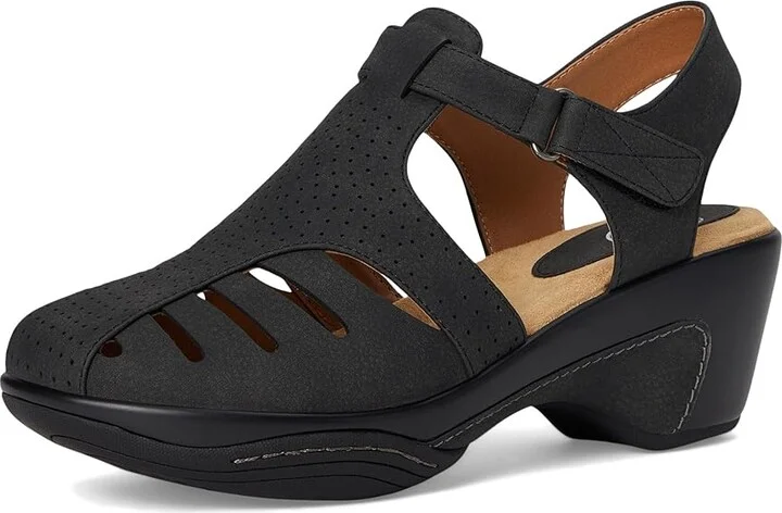 White Mountain Vie Women's Slippers Black/Buc : 7 B - Medium, Synthetic - Image 5