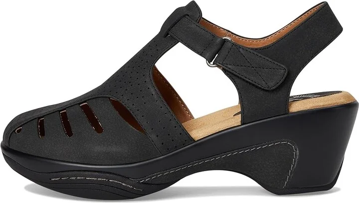 White Mountain Vie Women's Slippers Black/Buc : 7 B - Medium, Synthetic - Image 6