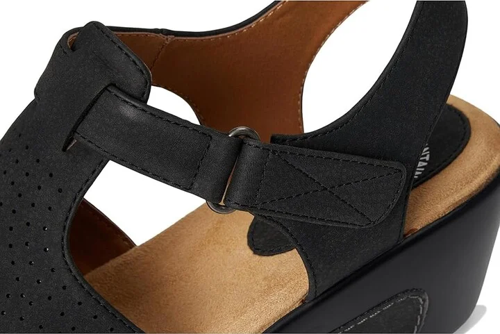 White Mountain Vie Women's Slippers Black/Buc : 7 B - Medium, Synthetic - Image 7
