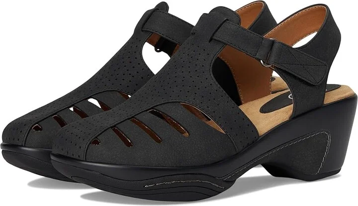 White Mountain Vie Women's Slippers Black/Buc : 7 B - Medium, Synthetic