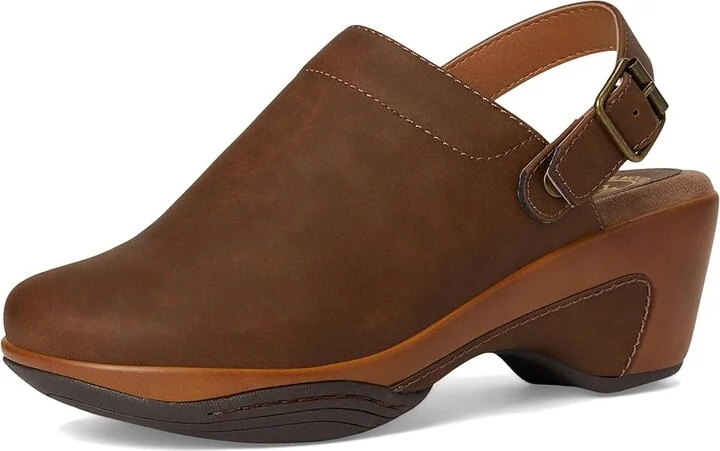 White Mountain Viewable Women's Slippers Brown/Pull Up : 6 B - Medium, Polyester - Image 5