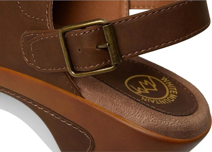 White Mountain Viewable Women's Slippers Brown/Pull Up : 6 B - Medium, Polyester - Image 7