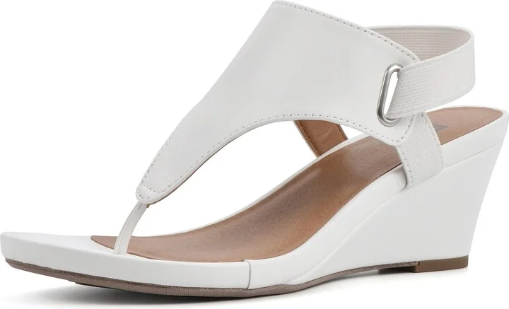 WHITE MOUNTAIN Women's All Dres Wedge Sandal