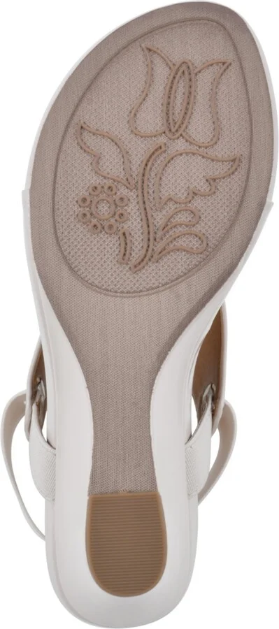 White Mountain Women's All Dres Wedge Sandals - Eggshell, Patent, Smooth - Image 5