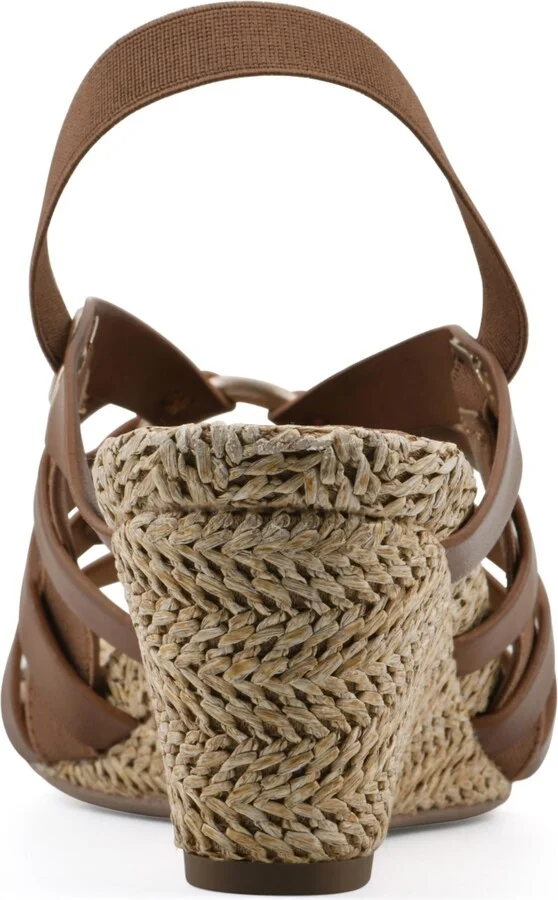 White Mountain Women's Ataps Round Toe Wedge Sandals - Image 3