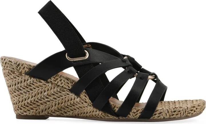White Mountain Women's Ataps Round Toe Wedge Sandals - Image 7
