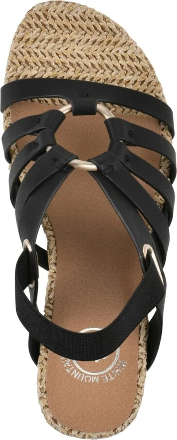 White Mountain Women's Ataps Round Toe Wedge Sandals - Image 9