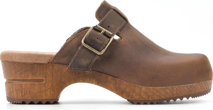 White Mountain Women's Behold Clogs - Brown, Leather - Image 2