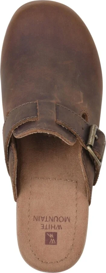 White Mountain Women's Behold Clogs - Brown, Leather - Image 6