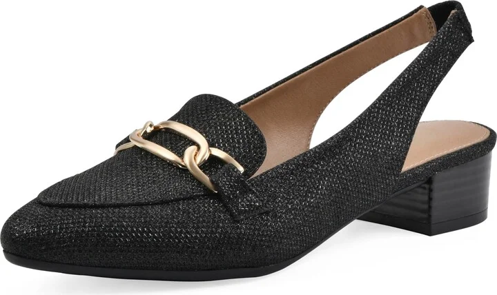 WHITE MOUNTAIN Women's Boreal Low Block Loafer Heel