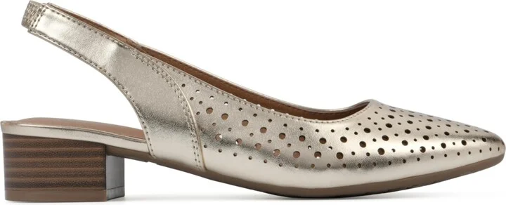White Mountain Women's Boronic Block Heel Slingbacks - Image 7